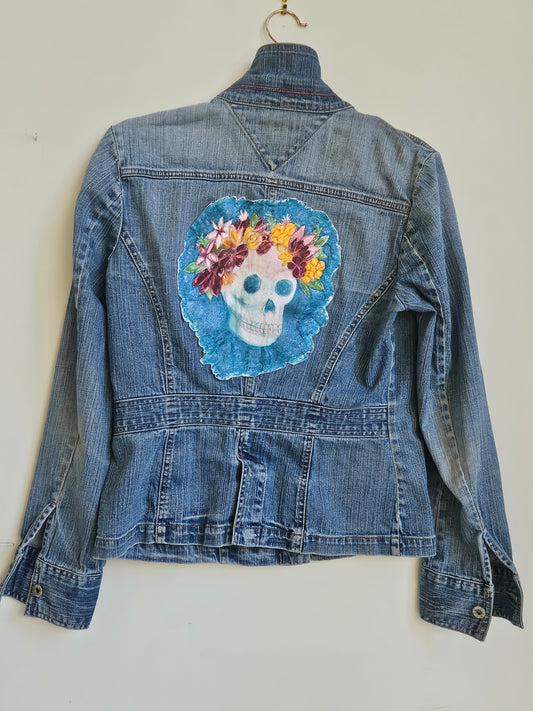 skeleton jean jacket
